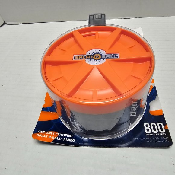 New Splat R Ball Orange 800 Round Water Bead Drum Magazine for Blasters - Picture 3 of 13